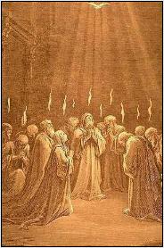 Gustave Dore's Etching of the Pentecost